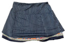 Lucky in Love Navy & White Striped Women's 16.5” Golf Skort Size XL-2