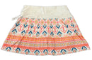 Lucky in Love Coral & White Patterned Micro Pleat 18” Golf Skort Size XL-2