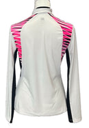 Tail White Label Women's White Golf Pullover w/Black & Pink Accents Size XS-2