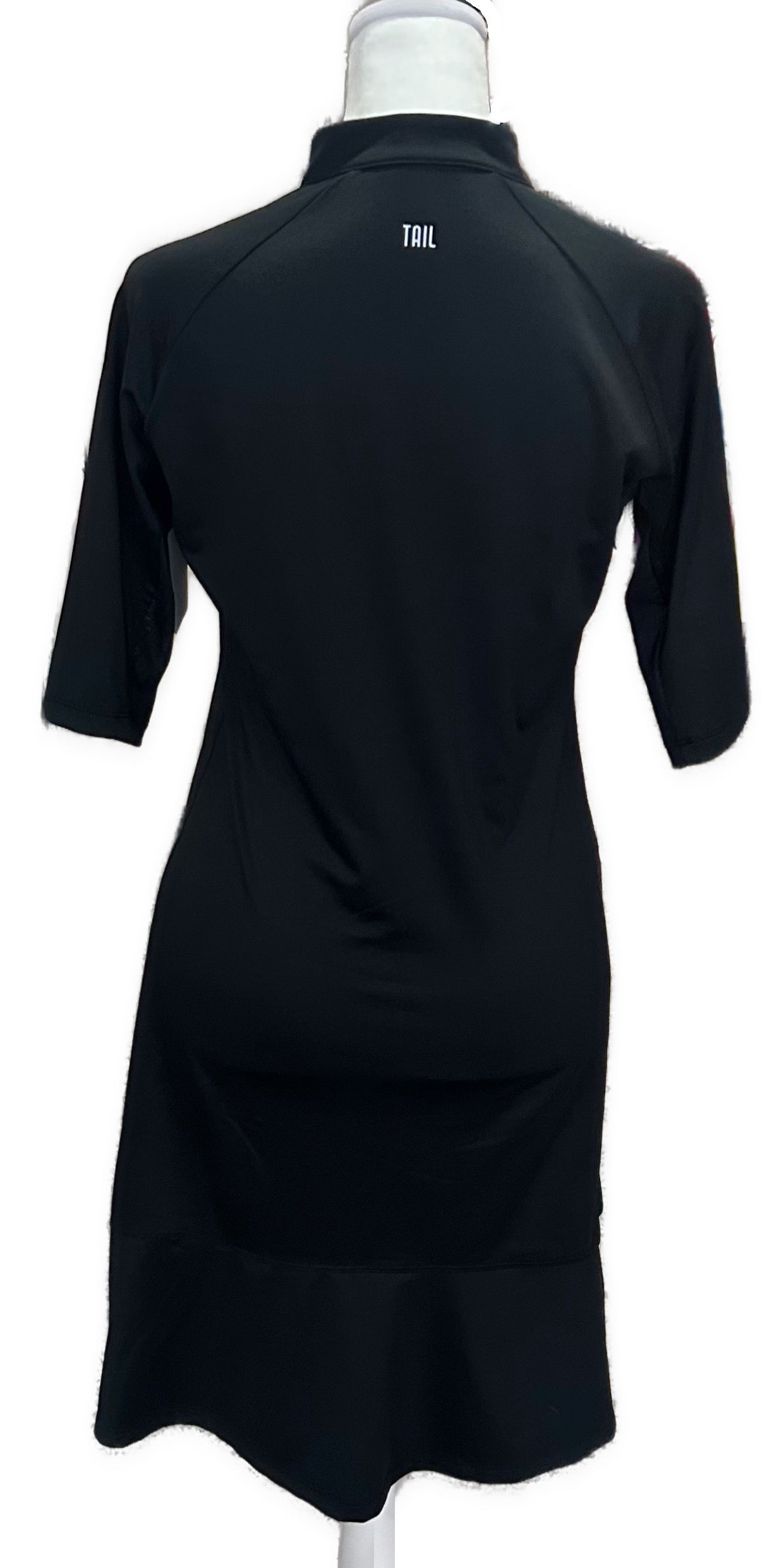 black golf dress Tail Women's 12” Sleeve Golf Dress, XS, Black