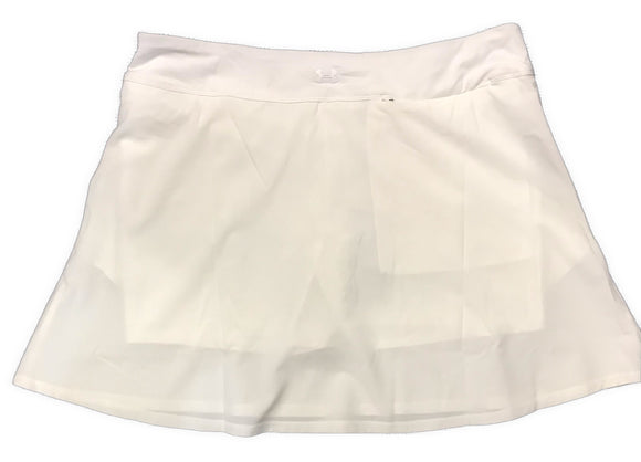 New White Under Armour Flow 17” Skort Size L