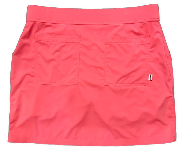 Belyn Keystone Jersey Coral Melon 17" Skort Size M MSP$108