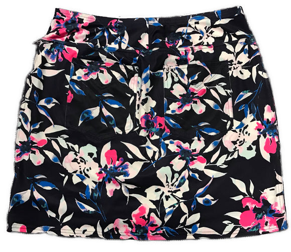 New Jofit Navy Floral Mina 18" Skort Size M MSP$90