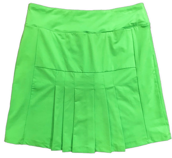 New Amy Sport Spitfire Petite Marisa Pleated 18” Lime Skort MSP$160