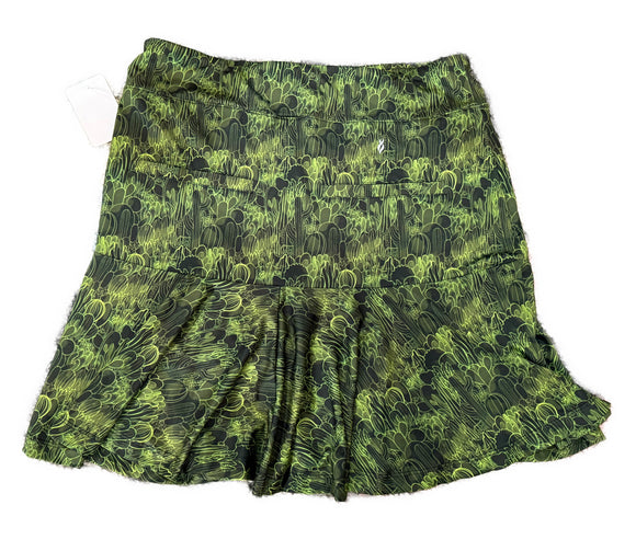 Lopez Black & Green Cactus Print Golf Skort Size M