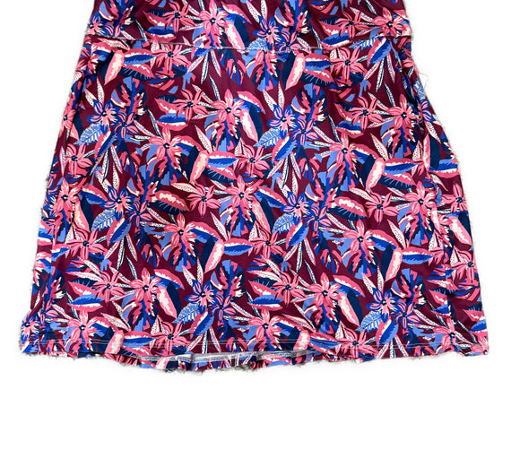 Emerald 18 Cranberry Floral Print Golf Skort Size L