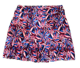 Emerald 18 Cranberry Floral Print Golf Skort Size L - 0