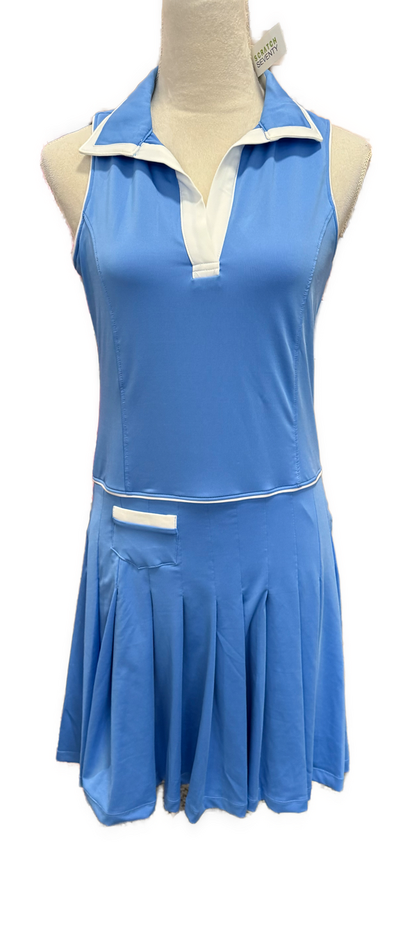New Scratch Seventy Blue Natalie Sleeveless Golf Dress Size M MSP$100