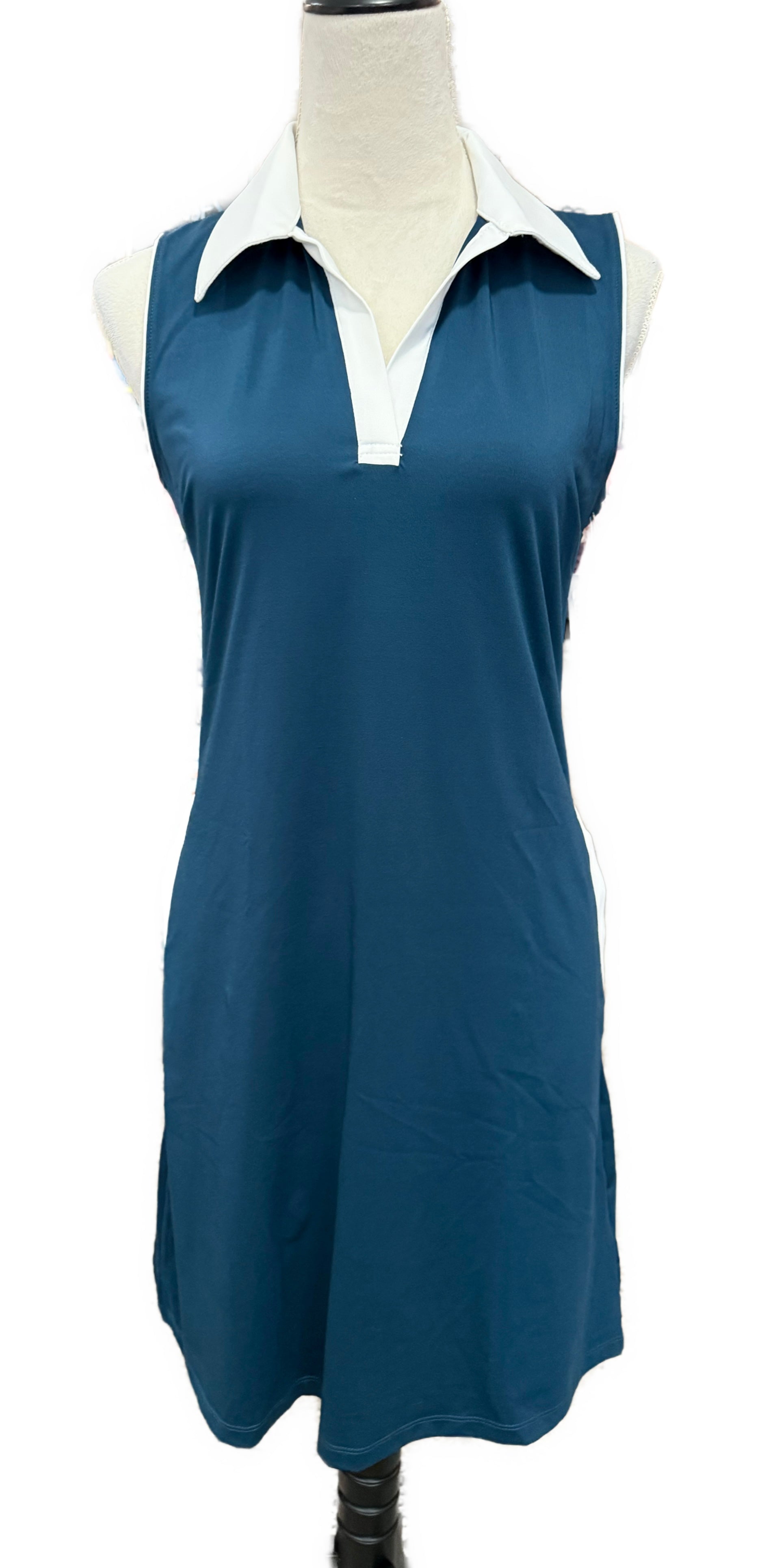 New Scratch Seventy Blue Mina Sleeveless Golf Dress MSP$125 Brand new-with tags / XS / Teal