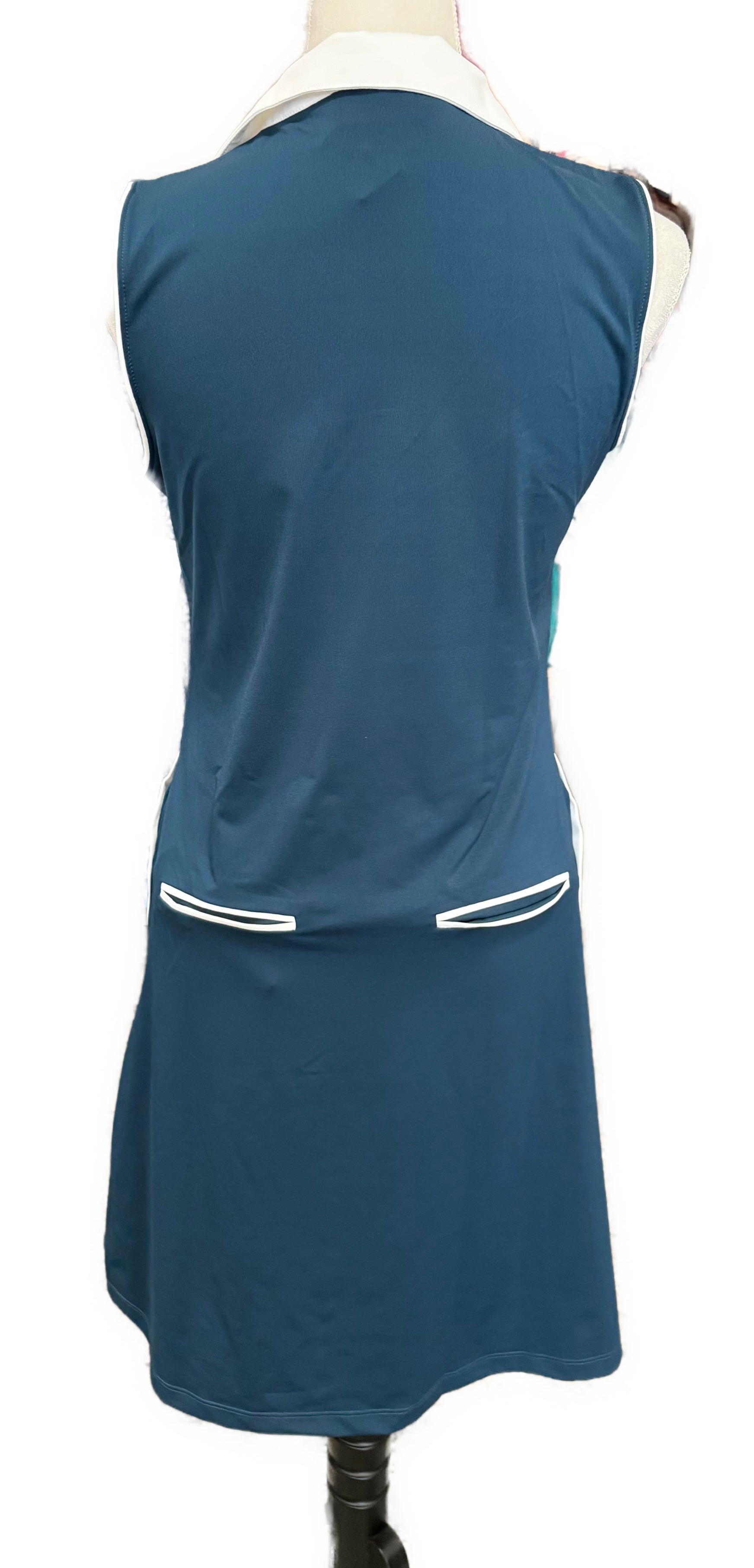 New Scratch Seventy Blue Mina Sleeveless Golf Dress MSP$125 Brand new-with Tags / Xs / Teal