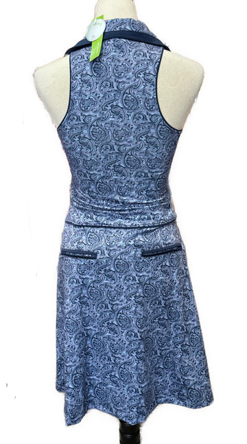 New Scratch Seventy Paisley Nancy Sleeveless Golf Dress Size XS MSP$110 - 0