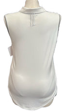 Adidas White Sleeveless Golf Top w/Gray Accents & Logo Size XL-2