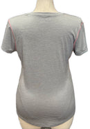 RBX Gray Striped Women's T-shirt Size XL-2