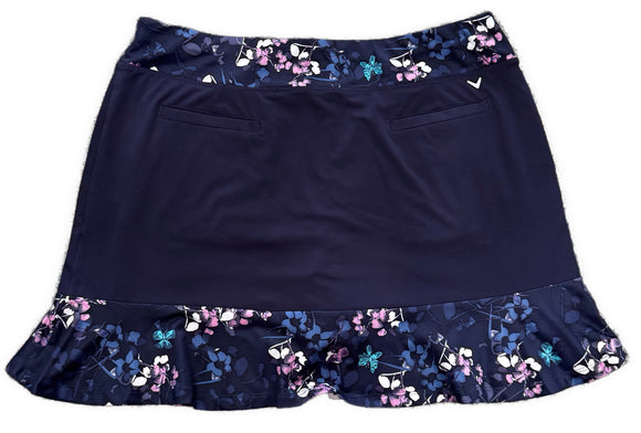 Callaway Navy Floral 18” Golf Skort Size XL