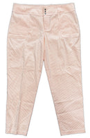New Jofit Peach Striped Seersucker Cropped Golf Pant Size 14 MSP$108-1