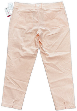 New Jofit Peach Striped Seersucker Cropped Golf Pant Size 14 MSP$108 - 0