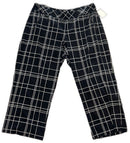 Tail Black White Grid Capri Pants Size 18-1
