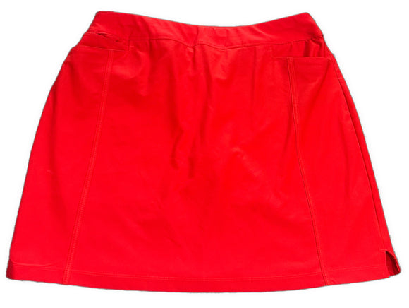 Adidas Tangerine Red 18” Golf Skort Size L