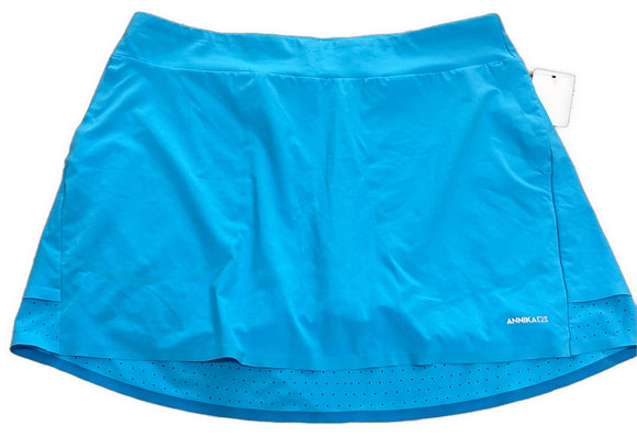 Annika by Cutter & Buck Turquoise hi-lo Golf Skorts Size L