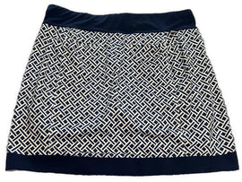 Belyn Key Navy & White Print 17.25” Golf Skort Size M MSP$116 - 0