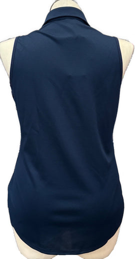 New Adidas Women's Textured Sleeveless Golf Polo w/Logo Size XL MSP$65 - 0