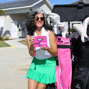 New Pink Golfaholic Beaddie Bag-3