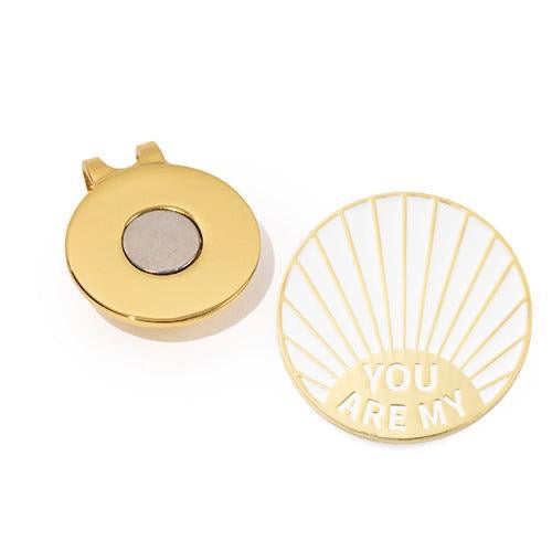 New Birdie Girl You Are My Sunshine Ballmarker & Hat Clip
