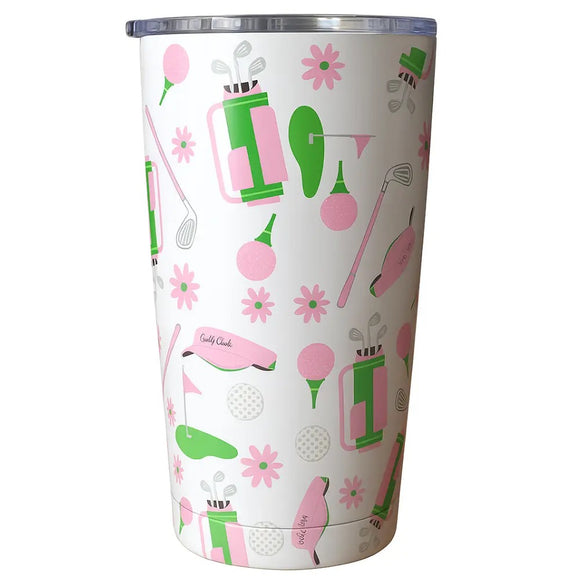 New Born to Rally Par-Tee in Pink Tumbler