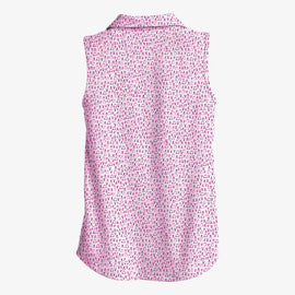 New Scales Jaws Women's Sleeveless Golf Polo Shirt MSP$80 - 0