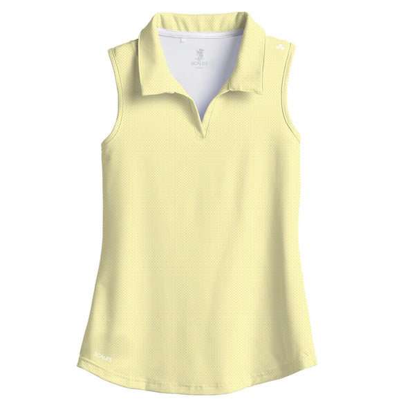 New Scales Women's Sunshine Sleeveless Golf Polo Size S MSP$80