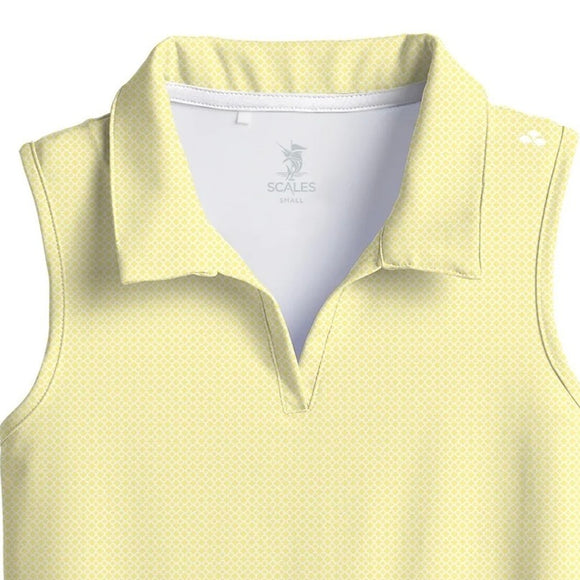 New Scales Women's Sunshine Sleeveless Golf Polo Size S MSP$80