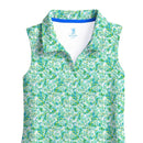 New Scales Women's Shell Tropics Sleeveless Golf Polo Size S MSP$80-2
