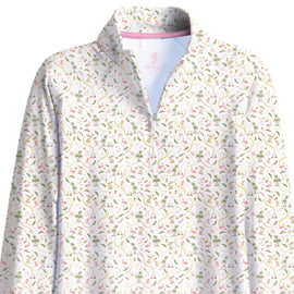 New Scales Women's Vacay LS Quarter Zip Size S MSP$85 - 0