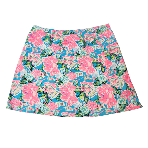 Lulu B Pull-On Golf Skort - 19th Hole Size L MSP $79