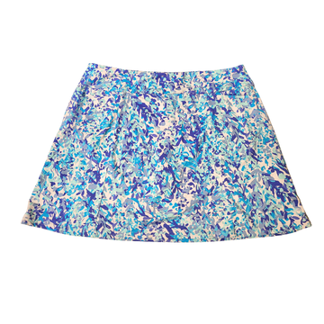 Beachtime Multicolor Blue Foliage Camo Skort Size M