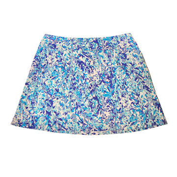 Beachtime Multicolor Blue Foliage Camo Skort Size M - 0