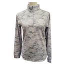 New Bad Birdie Women's Velocity Quarter Zip - Undulated Fog-1