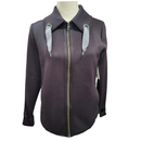 Belyn Key Black Grommet Jacket Size M MSP $196-1