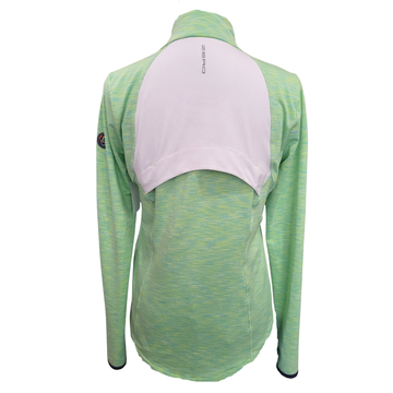 Zero Restriction Lime Green Heathered Women's Golf Pullover w/Logo Size S MSP$168 - 0