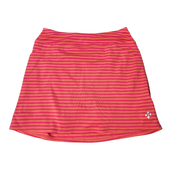 Jofit Pink & Coral Striped Golf Skort Size S