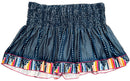 Lucky in Love Slate Blue & White Patterned 14.5” Skort Size L-1