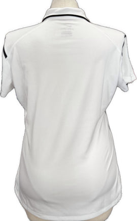 Nike Women's White Short Sleeve Polo w/Black Trim Size XL - 0