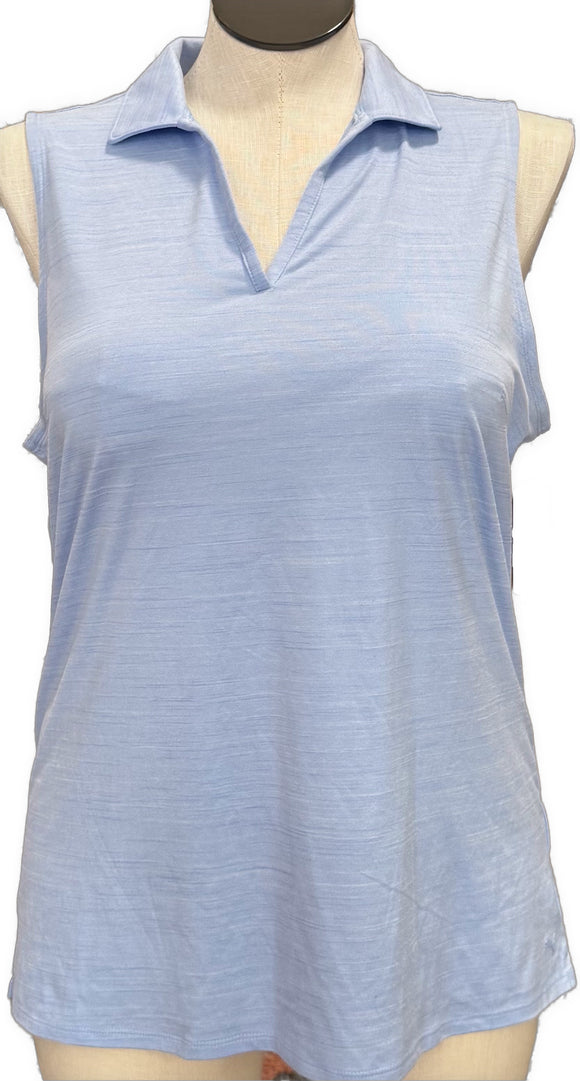 Puma Light Blue Heathered Women's Sleeveless Golf Top Size XL
