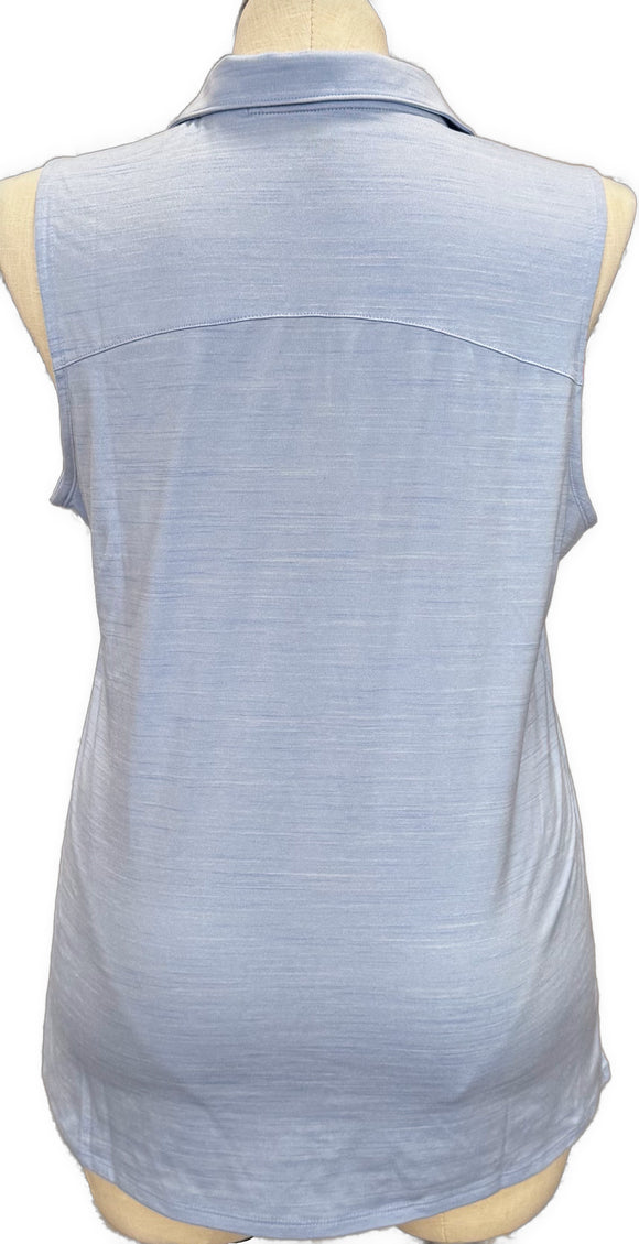 Puma Light Blue Heathered Women's Sleeveless Golf Top Size XL