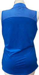 Adidas Blue Striped Women's Sleeveless Golf Top Size XL-2