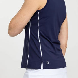 New Kinona Navy Keep it Covered Sleeveless Golf Top Size XS MSP$103 - 0