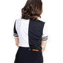 New Kinona Striped It Black Short Sleeve Golf Top Size M MSP$115-2