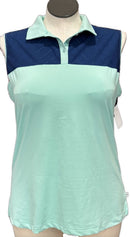 Lady Hagen Teal & Navy Women's Sleeveless Golf Top Size XL-1