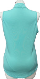 Adidas Mint Micro Dot Women's Sleeveless Golf Top w/Logo Size XL-2