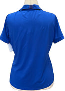 GGBlue Women's Tanzanite Blue Short Sleeve Polo Size L MSP$88-2